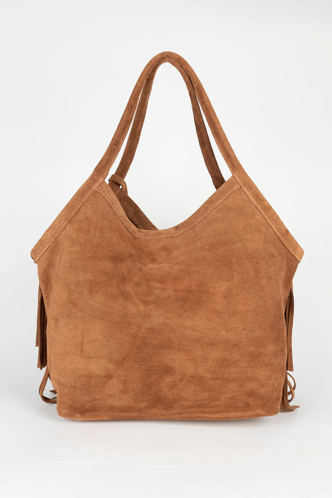 Bolso Ganache camel con flecos - Image 4