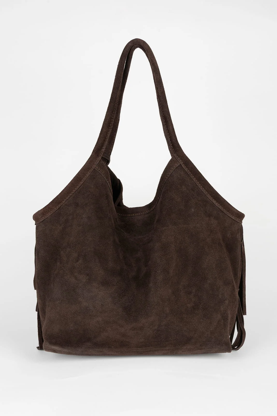 Bolso Ganache marrón con flecos - Image 4