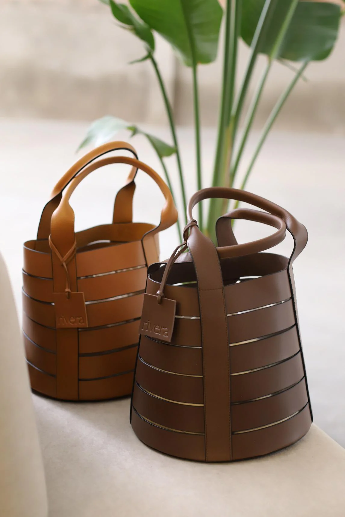 Bolso Kaelis cuero marrón - Image 4