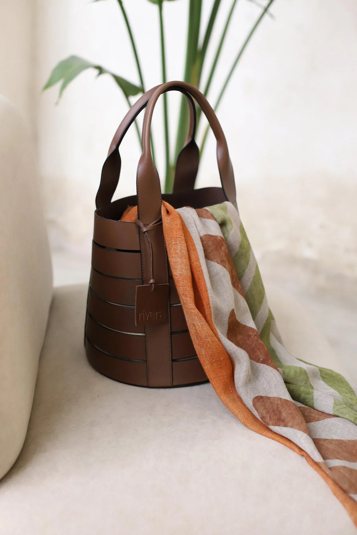 Bolso Kaelis cuero marrón - Image 5
