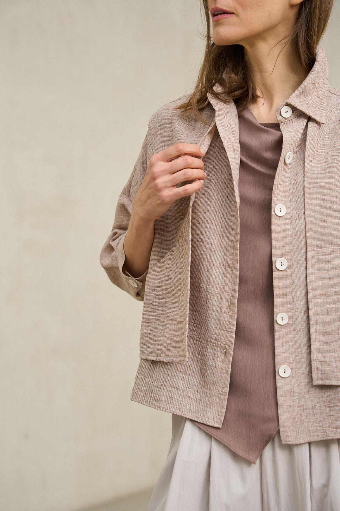 Chaqueta Lise color arena - Image 5