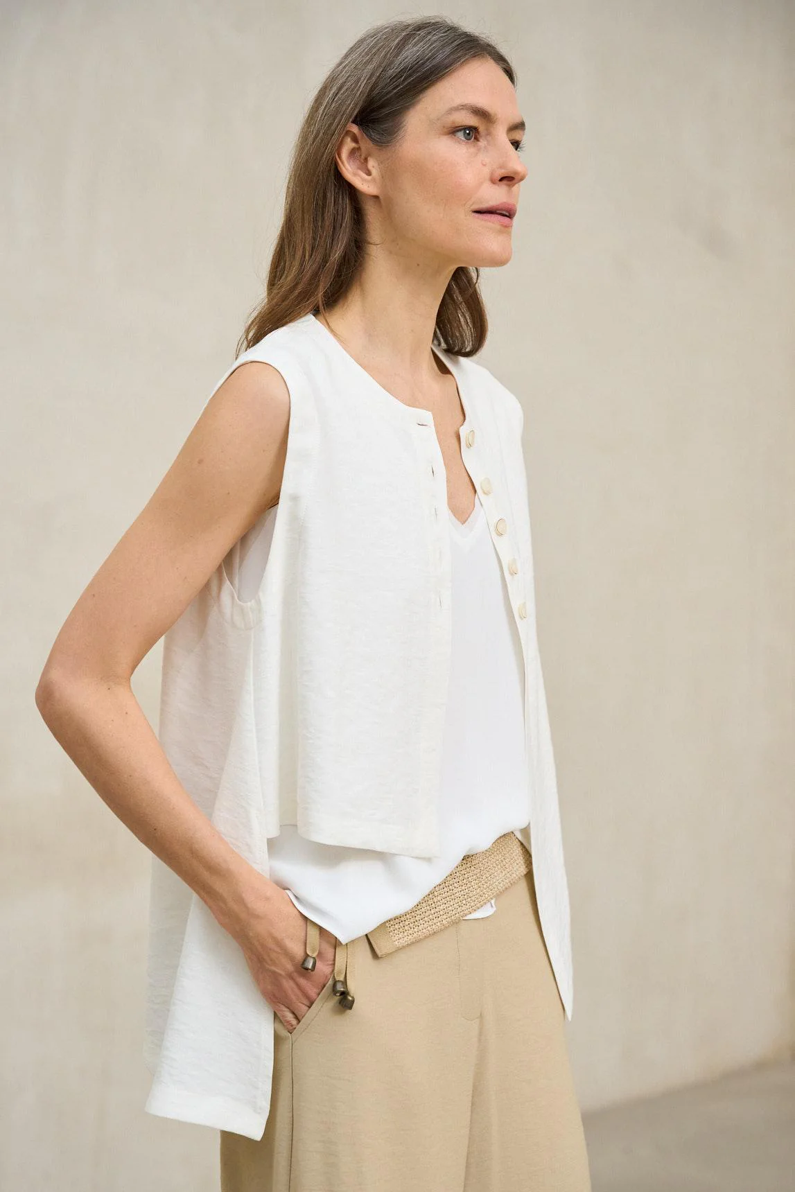 Chaleco Freja blanco - Image 3