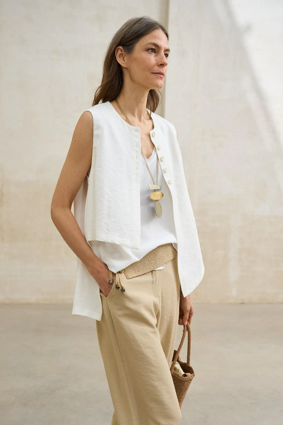 Chaleco Freja blanco - Image 6