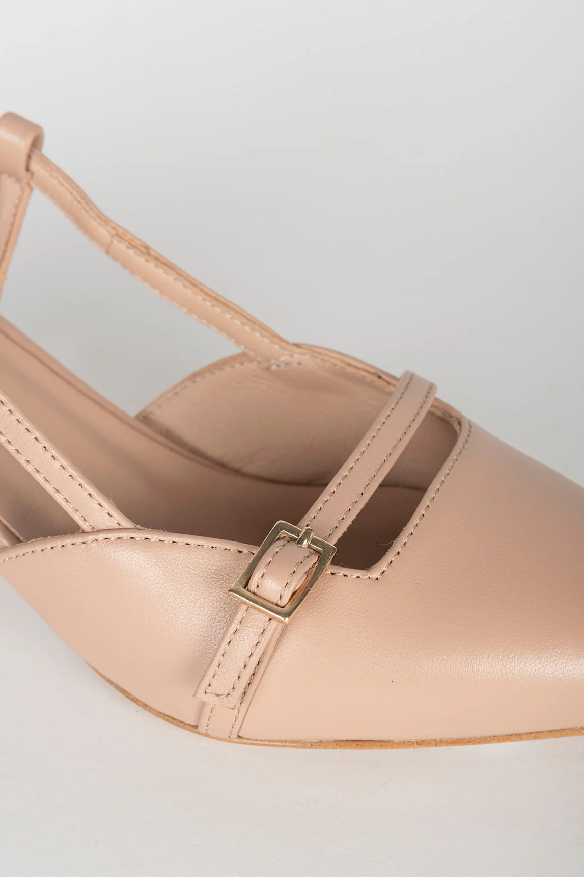 Mule destalonado Agathe beige - Image 3