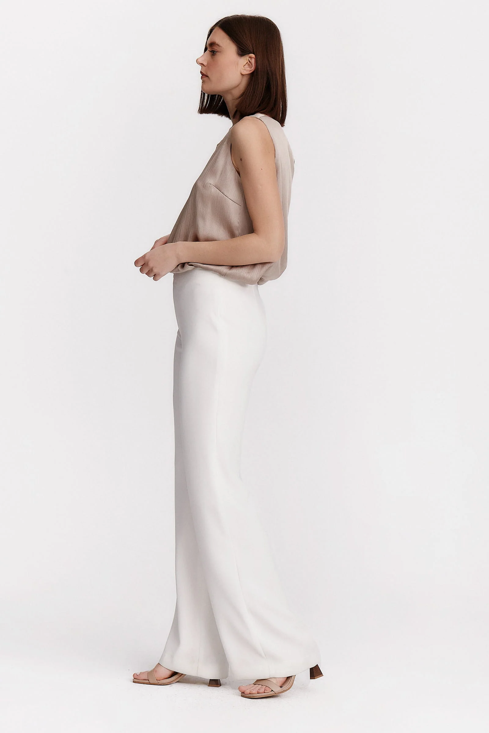 Pantalón palazzo blanco - Image 3