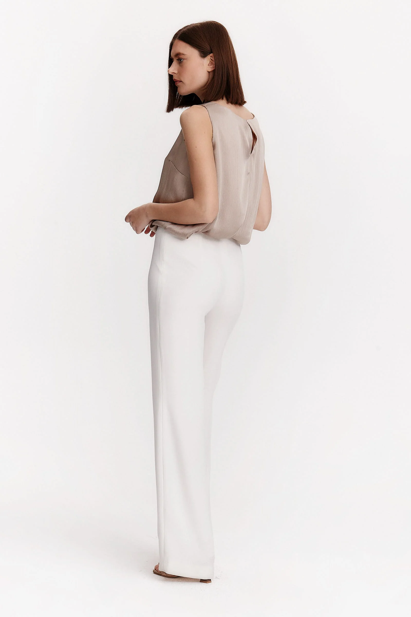 Pantalón palazzo blanco - Image 4