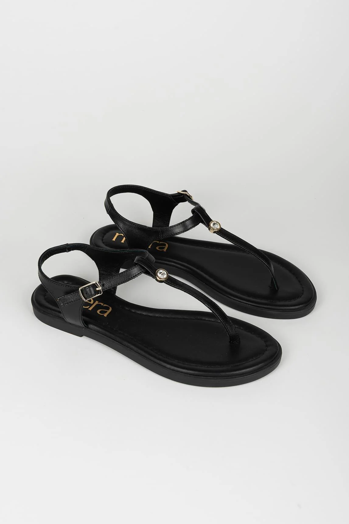 Sandalia Thalira piel negra - Image 3
