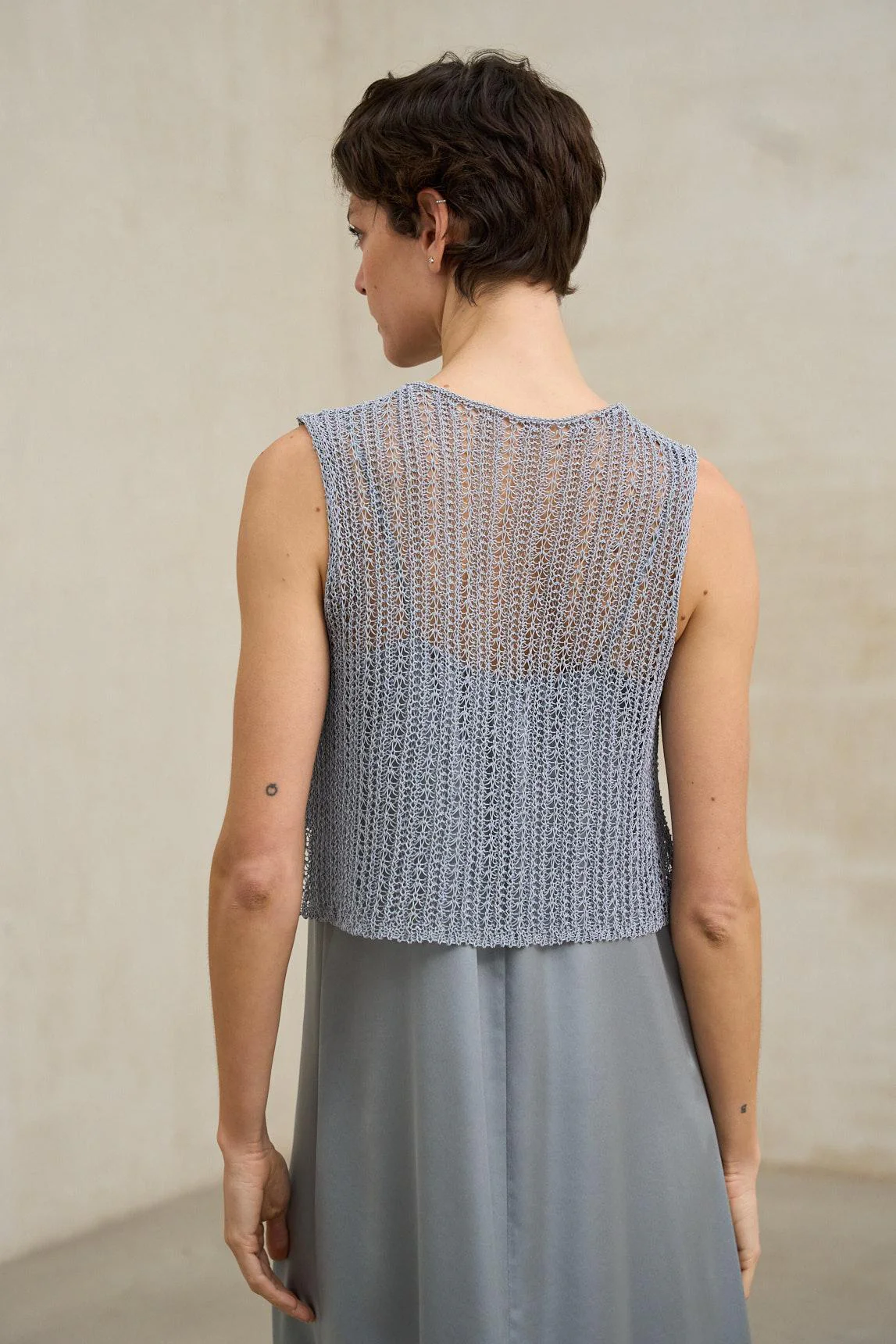 Chaleco Erya azul acero - Image 3