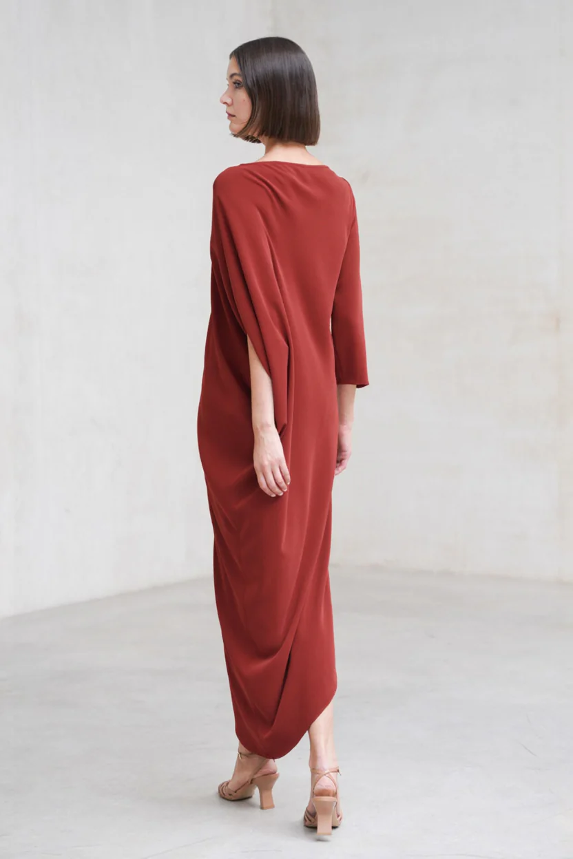 Vestido Amanda cereza - Image 3