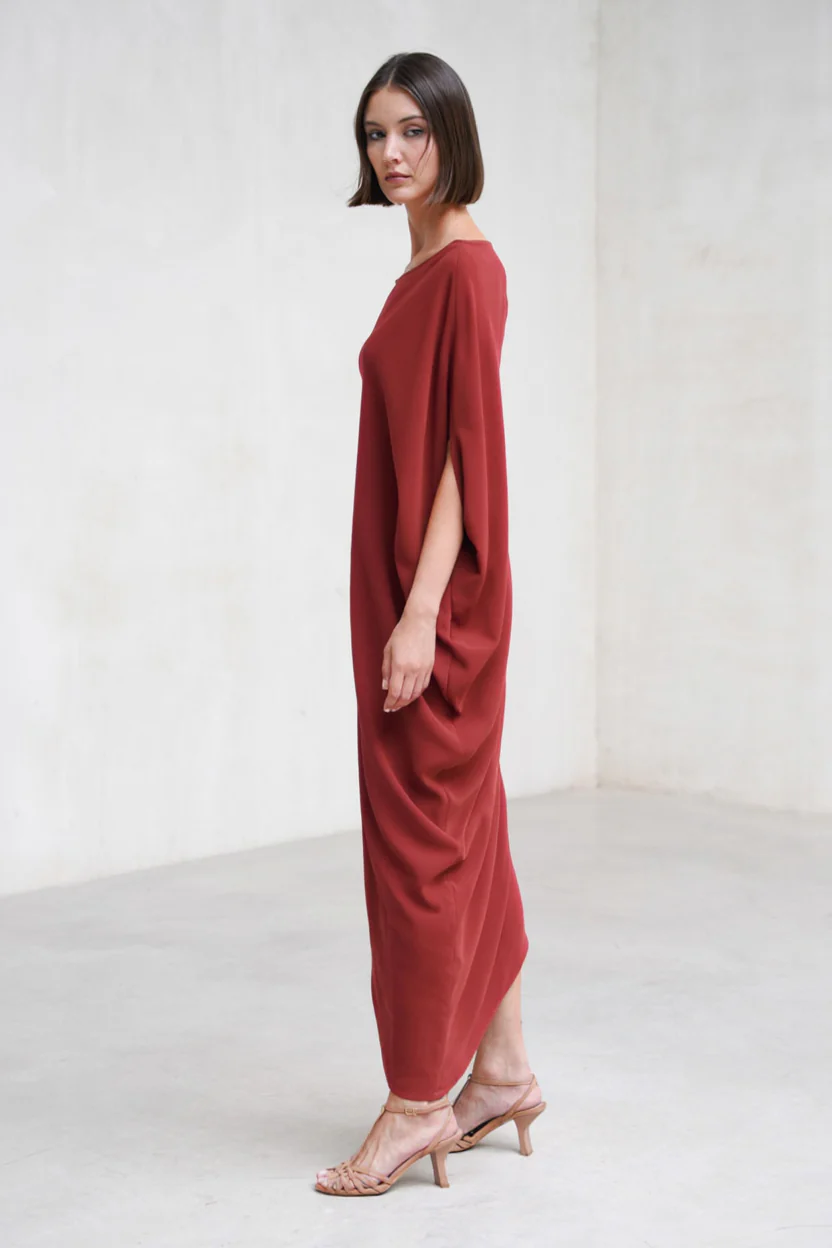 Vestido Amanda cereza - Image 5
