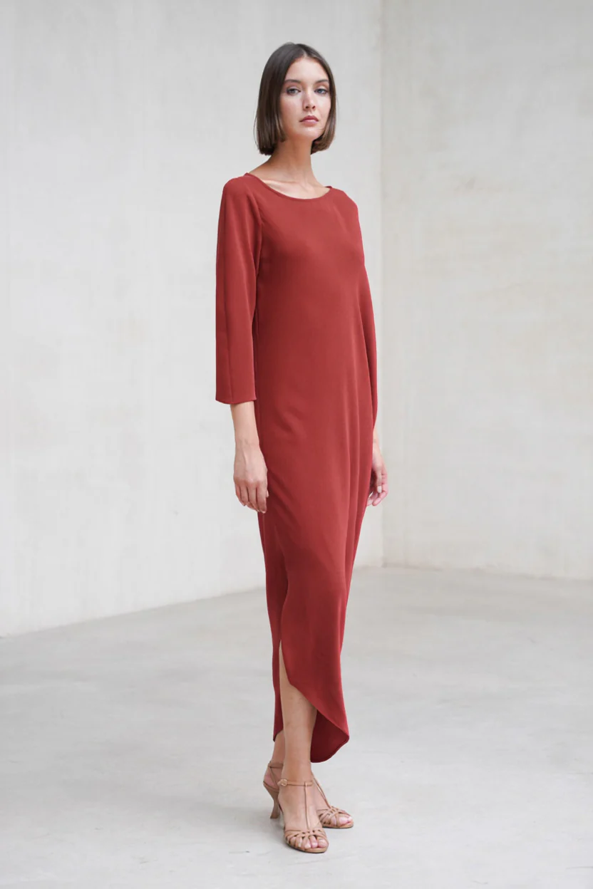 Vestido Amanda cereza - Image 6