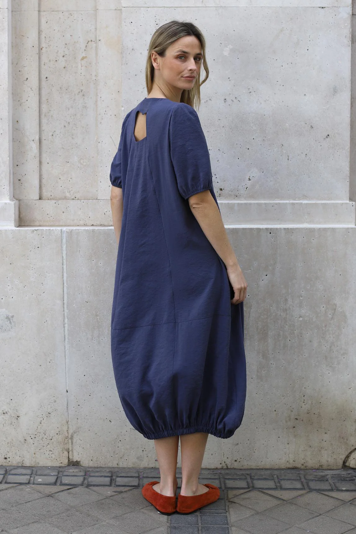 Vestido Zarela azul medio - Image 4